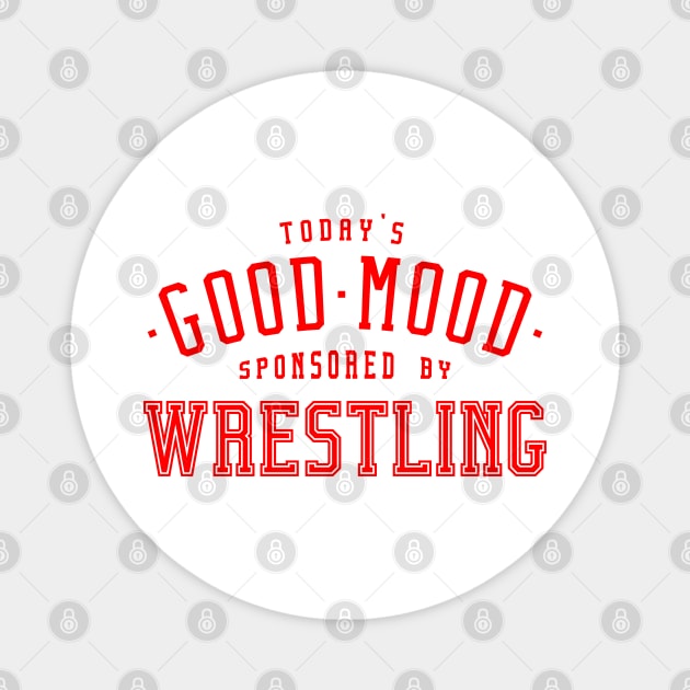 Good mood wrestling lettering - Wrestling Sport Design Magnet by MARCHY